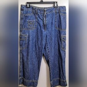 NWOT Jones New York Denim Cargo Jeans